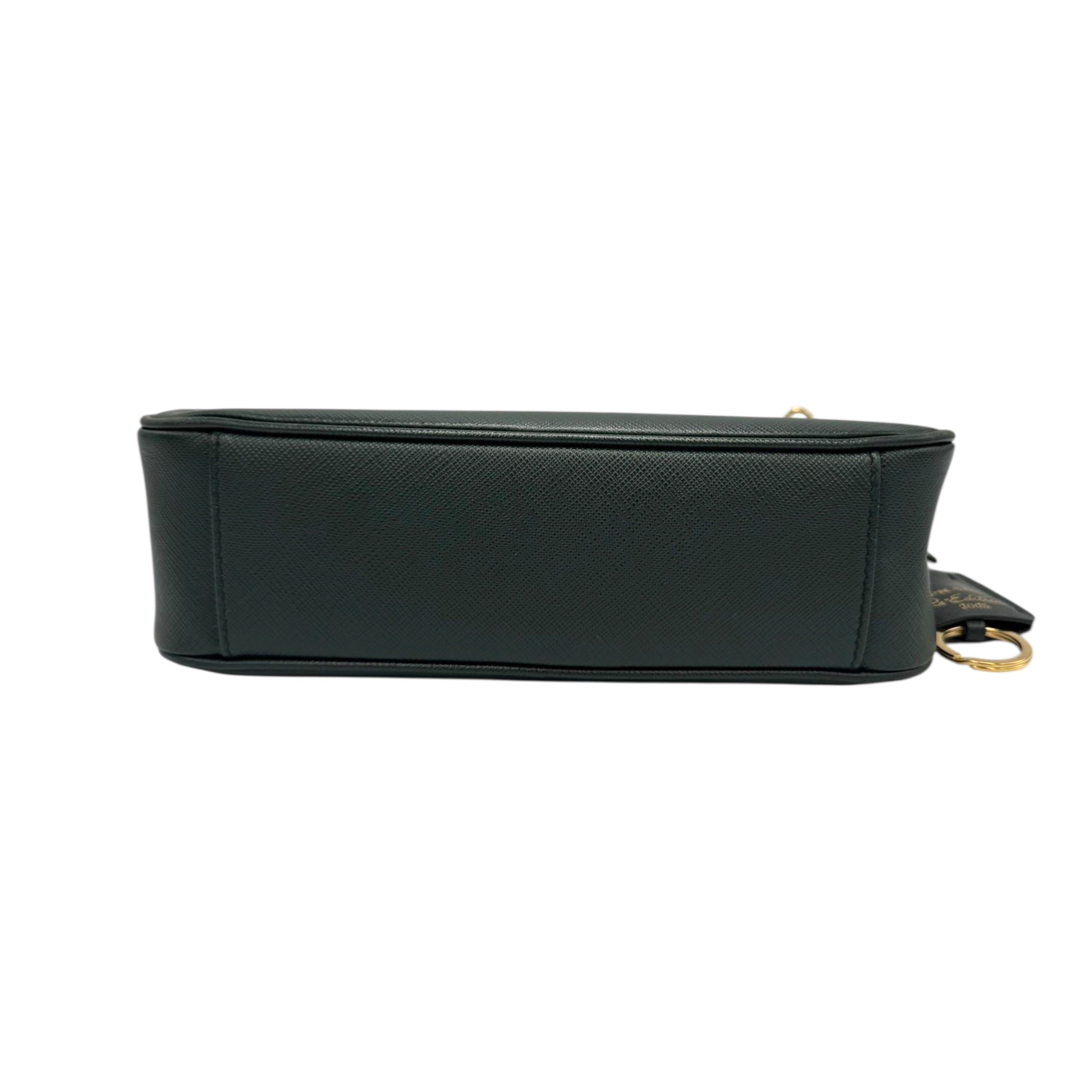 Prada Re-Edition 2005 Dark Green Saffiano Leather