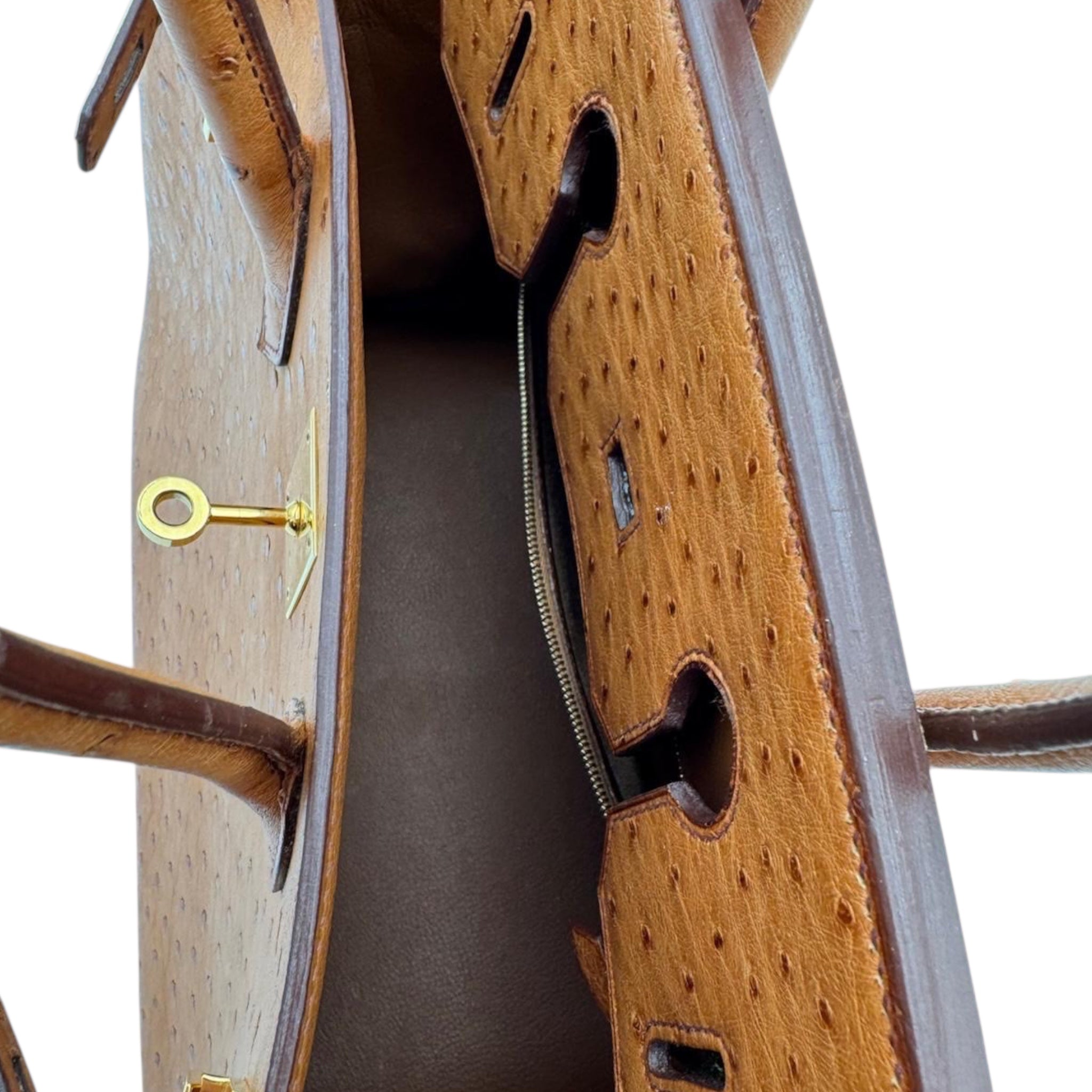 Hermès Birkin 35 Ostrich Cognac Gold