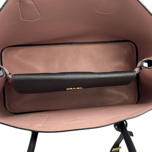 Prada Double Cuir Black Saffiano