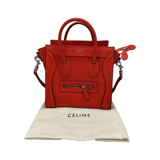 Sac à main bagage Celine Nano Rouge