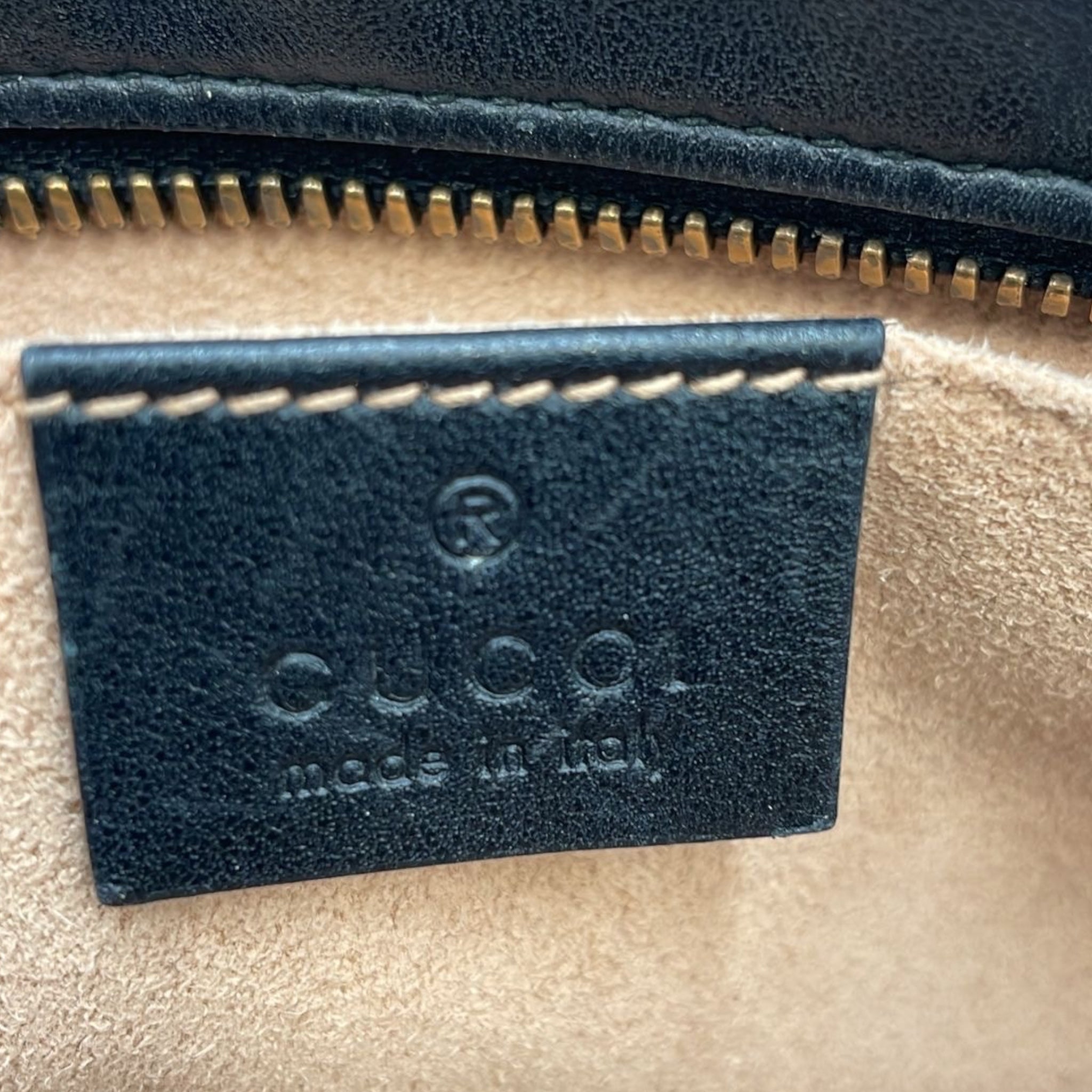 Gucci GG Marmont Small Black Matelassé Leather