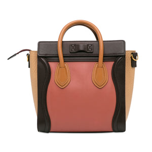 Celine Luggage Handbag Nano Tricolor