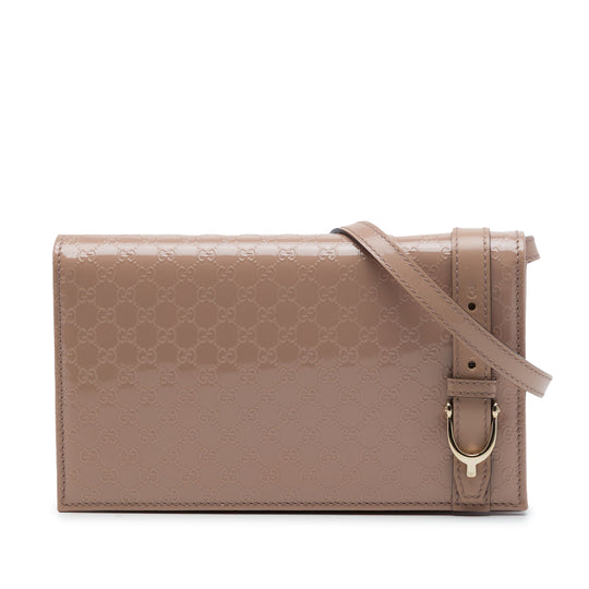 Gucci Stirrup Beige Patent Leather