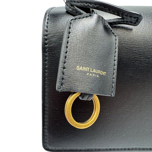 Yves Saint Laurent Sunset Medium Black Calfskin