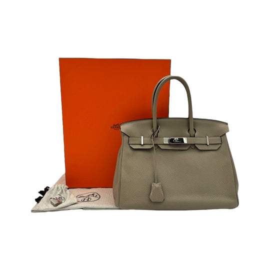 Hermès Birkin 30 Gris Tourelle Togo Palladium