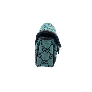 Gucci GG Marmont Super Mini Blue Canvas