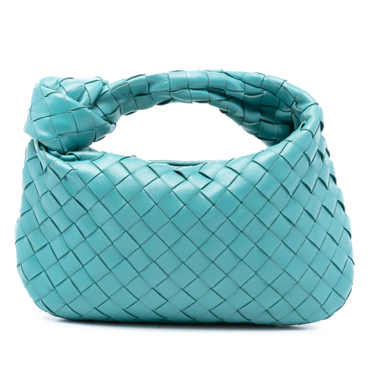 Bottega Veneta Jodie Mini Blue Nappa Leather