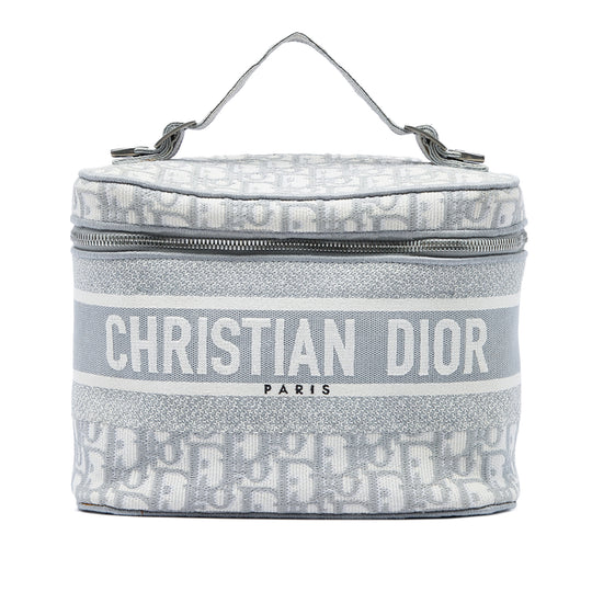 Dior Diortravel Vanity Case Grey Canvas