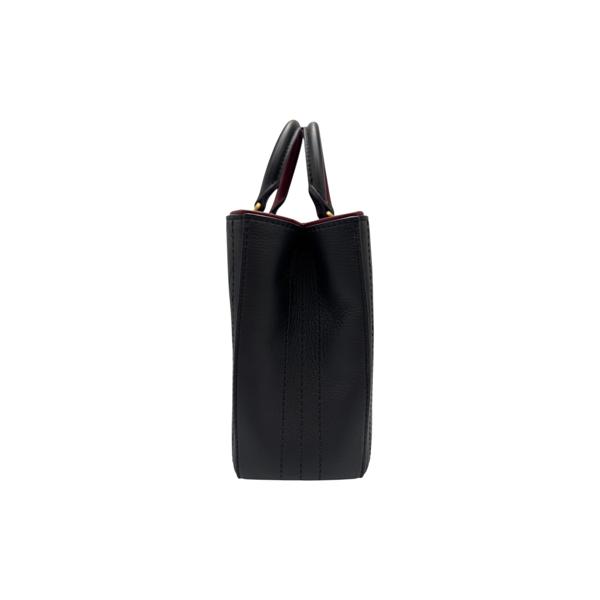 Chanel Vintage Executive Tote Black Lambskin Gold