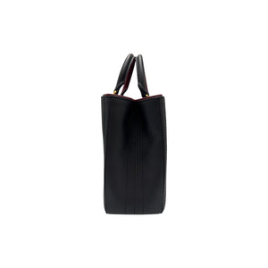 Chanel Vintage Executive Tote Black Lambskin Gold