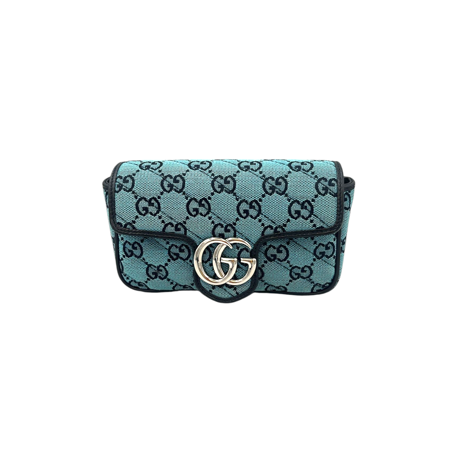 Gucci GG Marmont Super Mini Blue Canvas