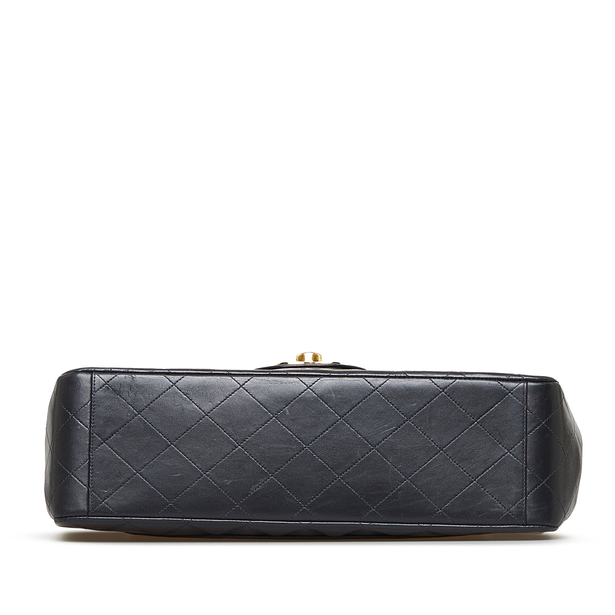 Chanel Classic Single Flap Maxi Black Lambskin Gold