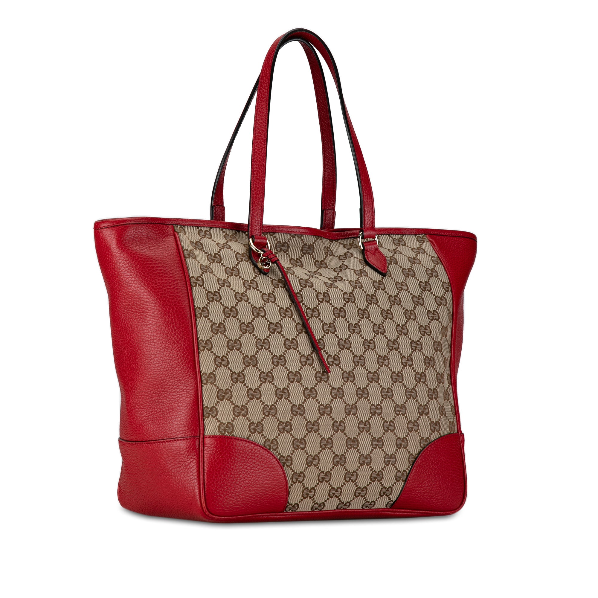 Gucci Bree Tote Bag Red GG Canvas