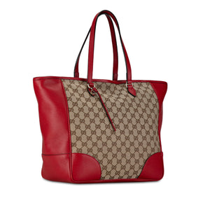 Gucci Bree Tote Bag Red GG Canvas