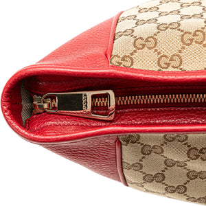 Gucci Bree Tote Bag Red GG Canvas