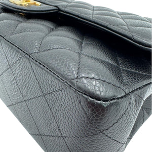Chanel Classic Medium Double Flap Black Caviar Gold