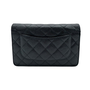 Chanel WOC Black Caviar Gold