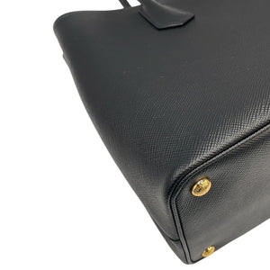 Prada Double Cuir Black Saffiano