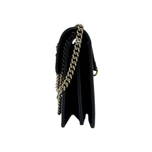 Gucci Interlocking GG Small Black Calfskin Gold