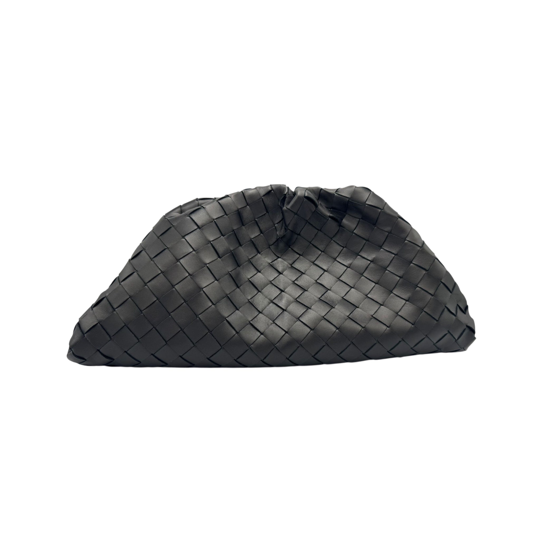Bottega Veneta The Pouch Clutch Black Intrecciato