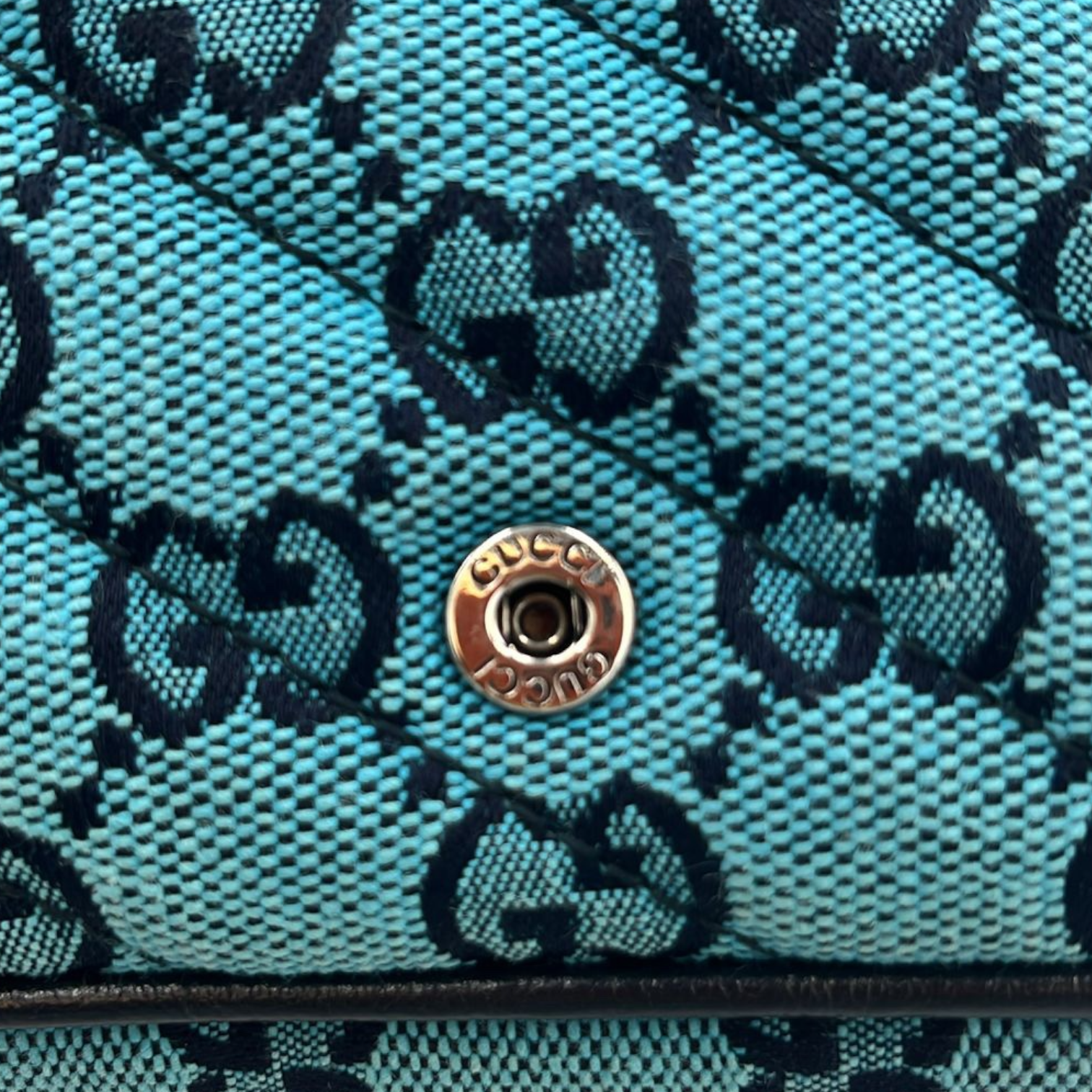 Gucci GG Marmont Super Mini Blue Canvas