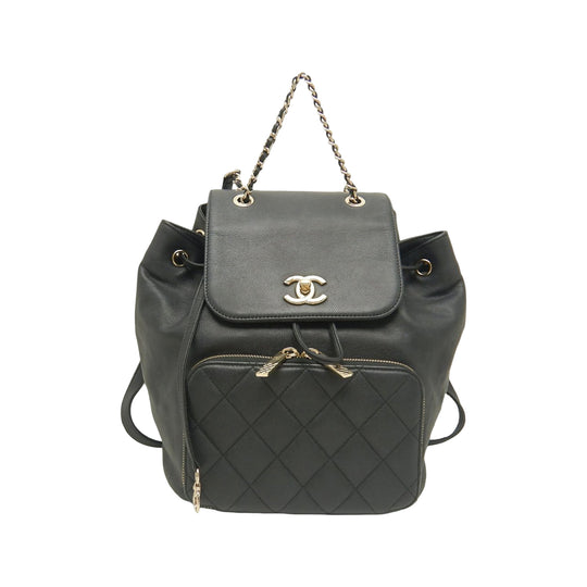 Chanel Business Affinity Backpack Black Caviar