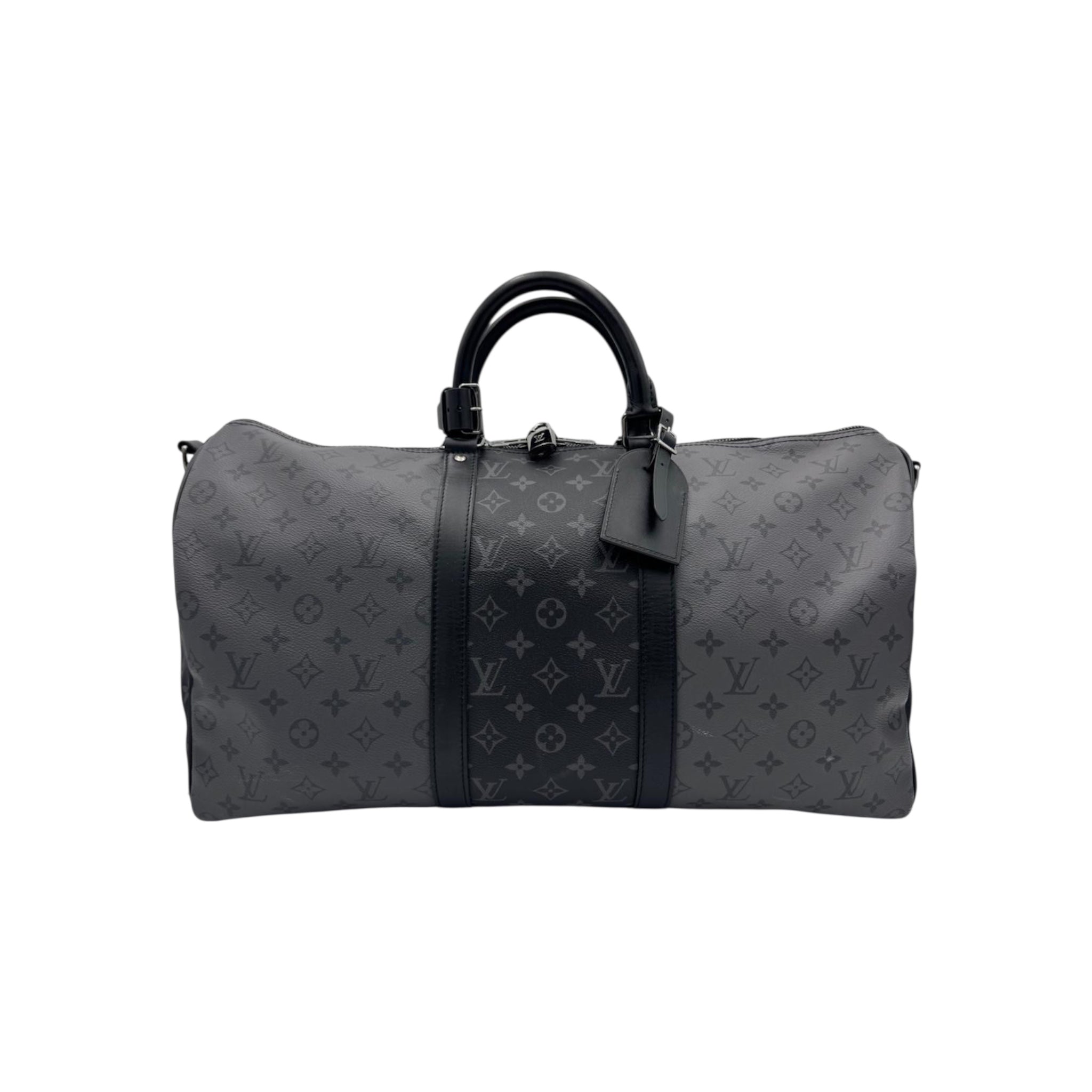 Louis Vuitton Keepall 50 Bandoulière Monogram Eclipse Canvas