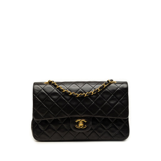 Chanel Classic Double Flap Medium Black Lambskin