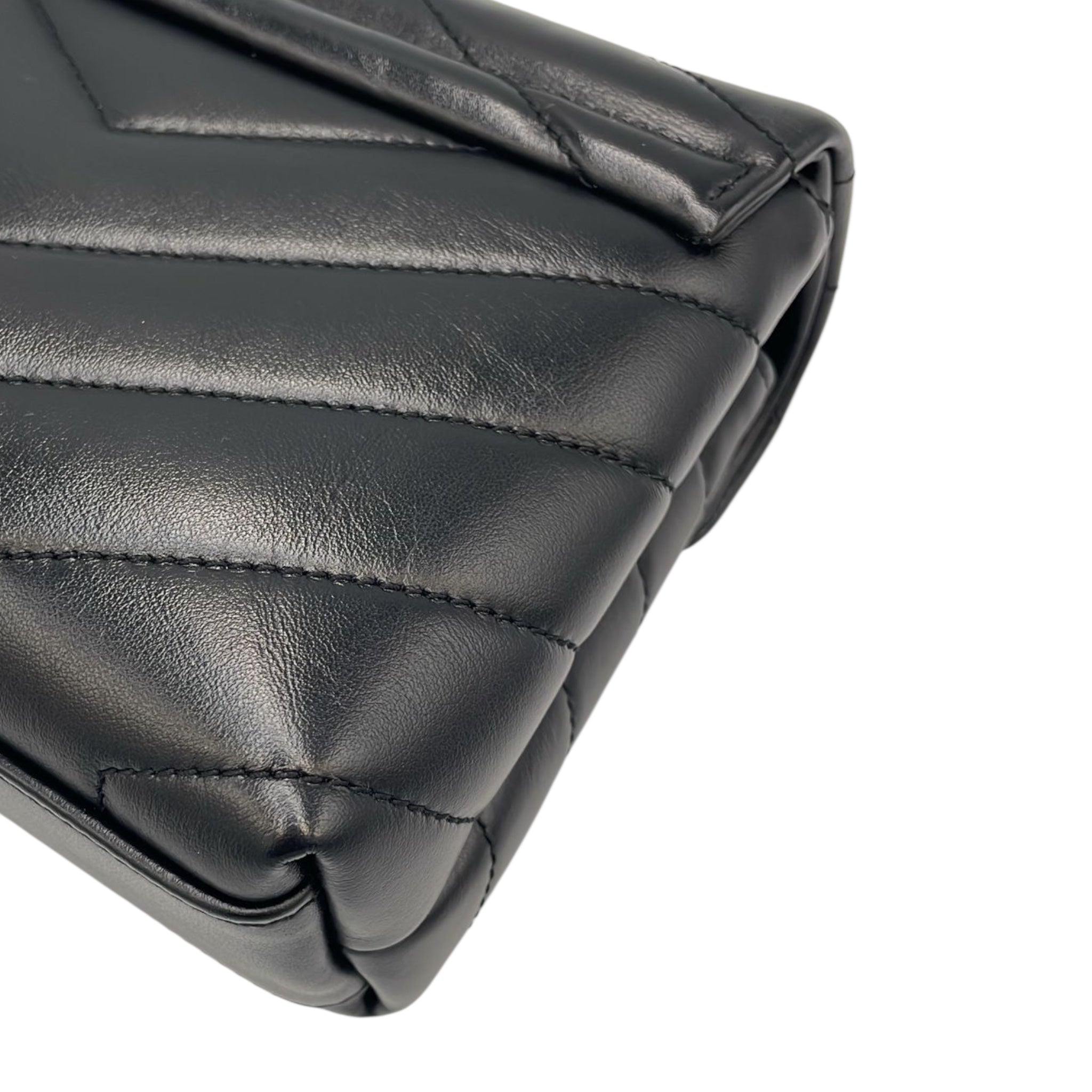 Yves Saint Laurent LouLou Toy Black Calfskin