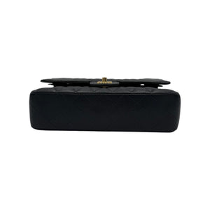 Chanel Classic Medium Double Flap Black Caviar Gold