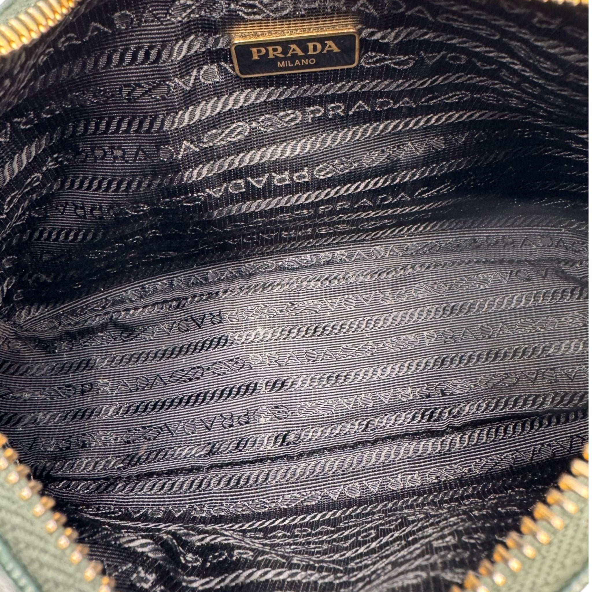 Prada Re-Edition 2005 Dark Green Saffiano Leather