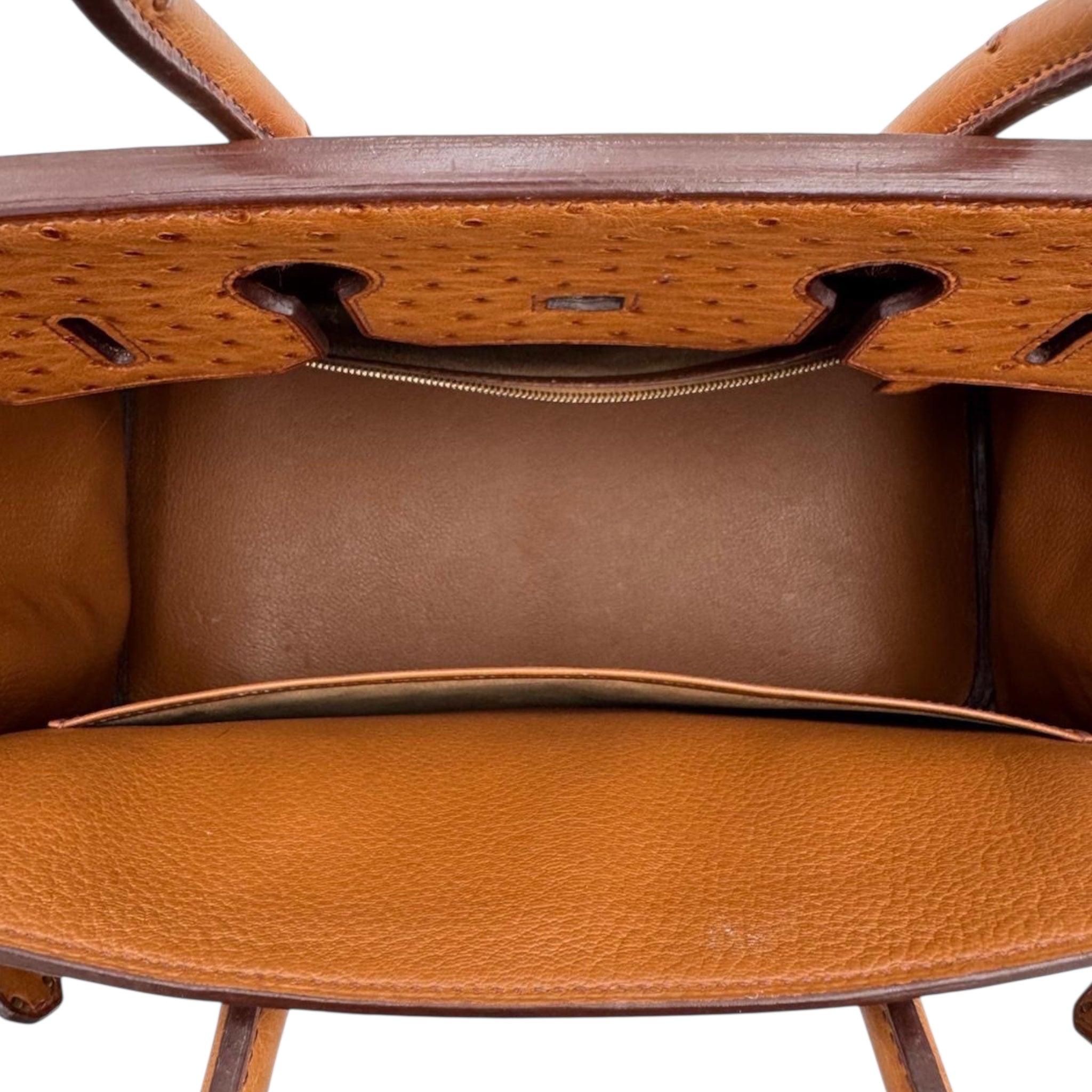 Hermès Birkin 35 Ostrich Cognac Gold