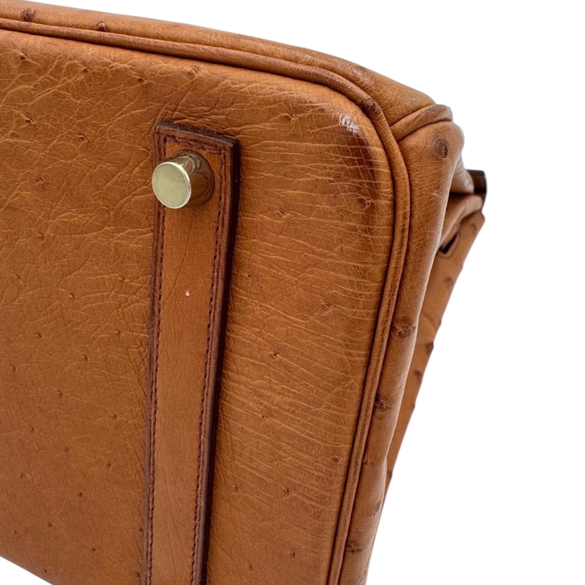 Hermès Birkin 35 Ostrich Cognac Gold