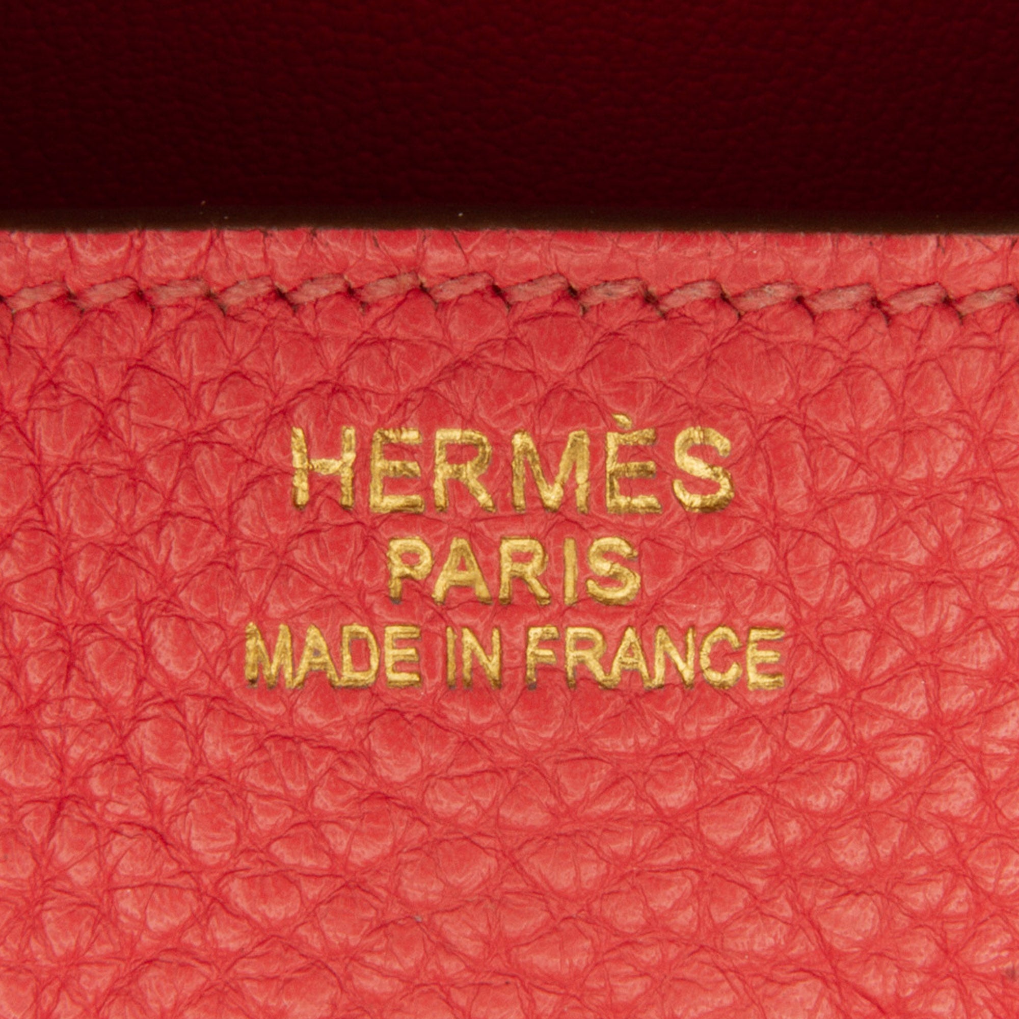 Hermes Birkin 35 Red Togo Gold