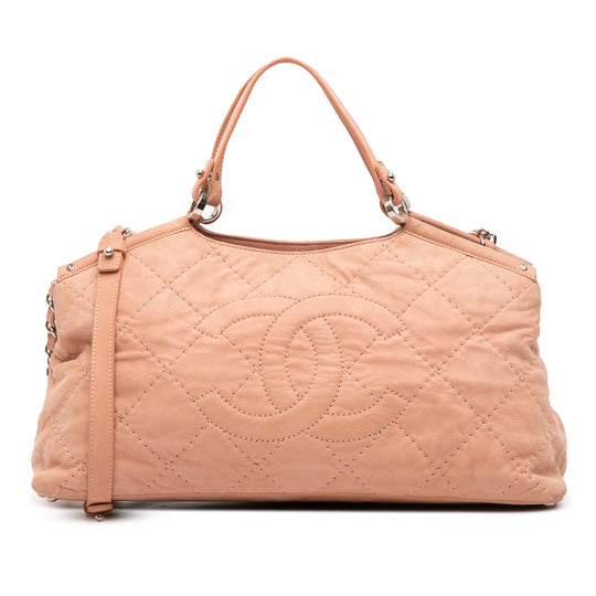 Chanel Sea Hit Tote Small Pink Calfskin