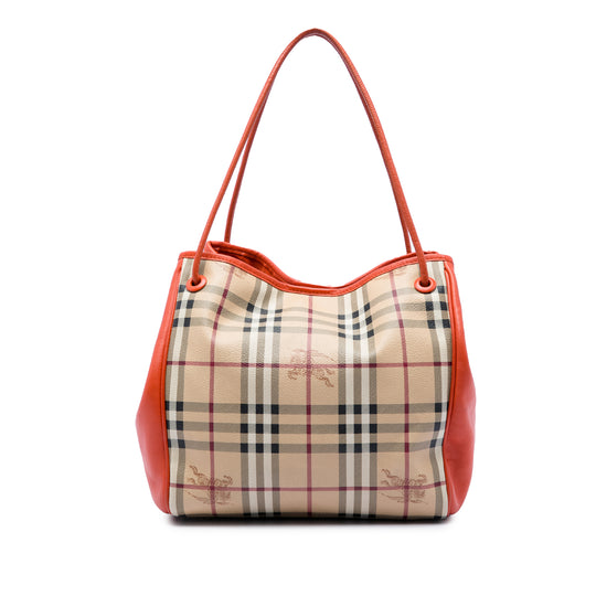Burberry Canterbury Small Beige Coated Canvas Calfskin