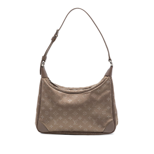 Louis Vuitton Monogram Mini Boulogne Brown Satin