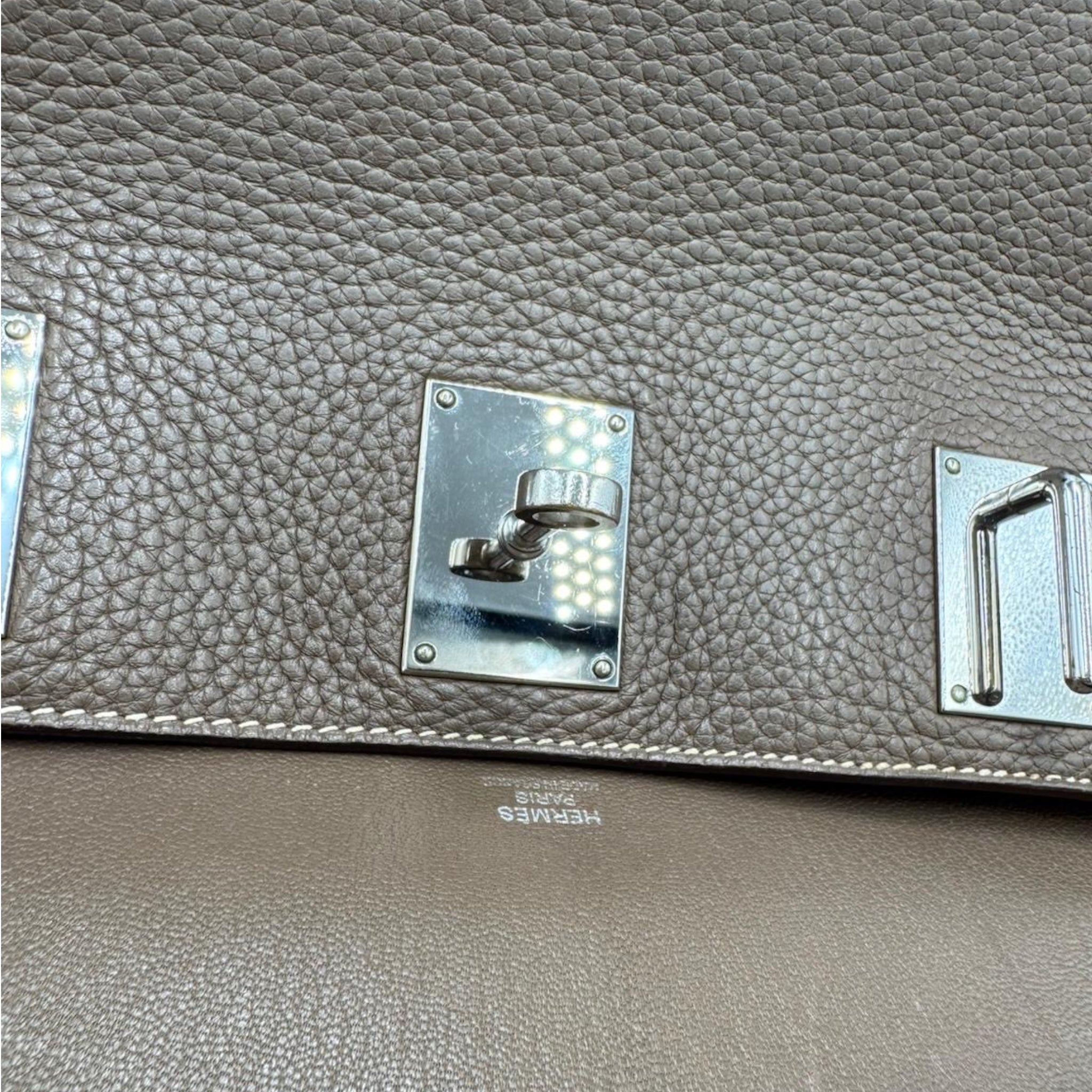 Hermès Jypsiere 34 Gris Clémence Palladium