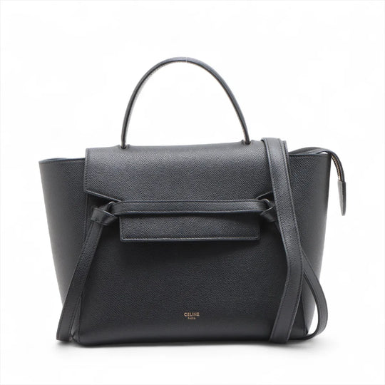 Celine Belt Bag Micro Black Leather