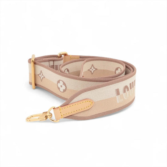 Louis Vuitton Shoulder Strap Beige Jacquard Canvas