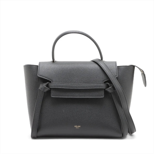 Celine Belt Bag Micro Black Leather