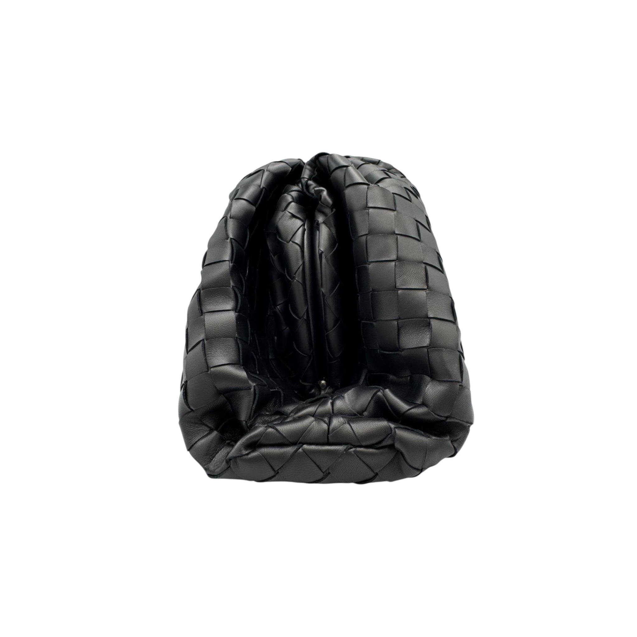 Bottega Veneta The Pouch Clutch Black Intrecciato