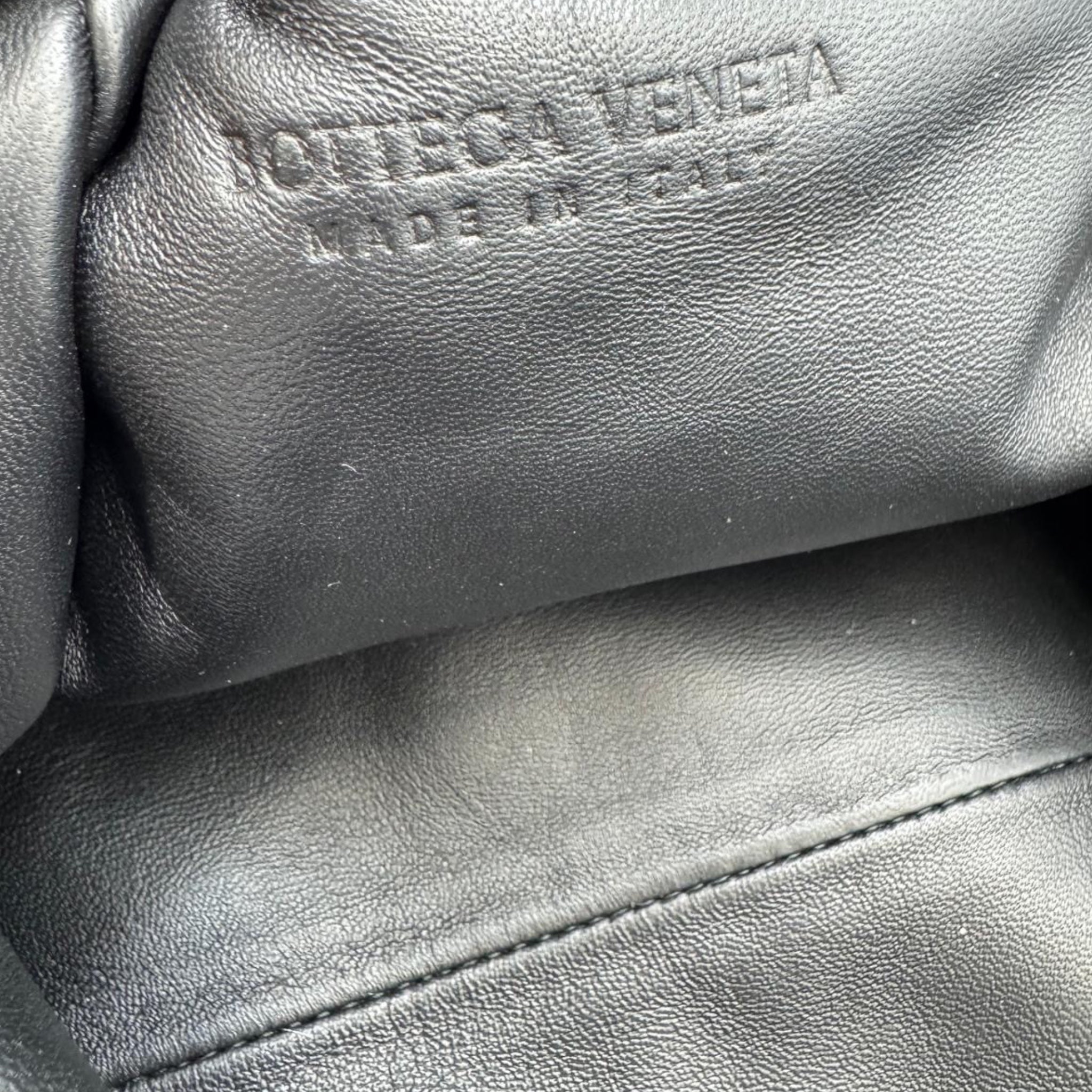 Bottega Veneta The Pouch Clutch Black Intrecciato