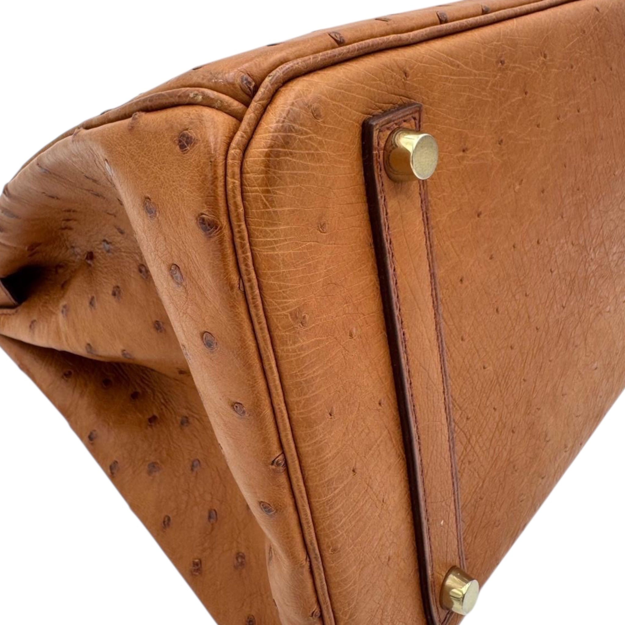Hermès Birkin 35 Ostrich Cognac Gold
