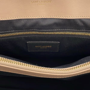 Yves Saint Laurent LouLou Large Beige Calfskin Gold