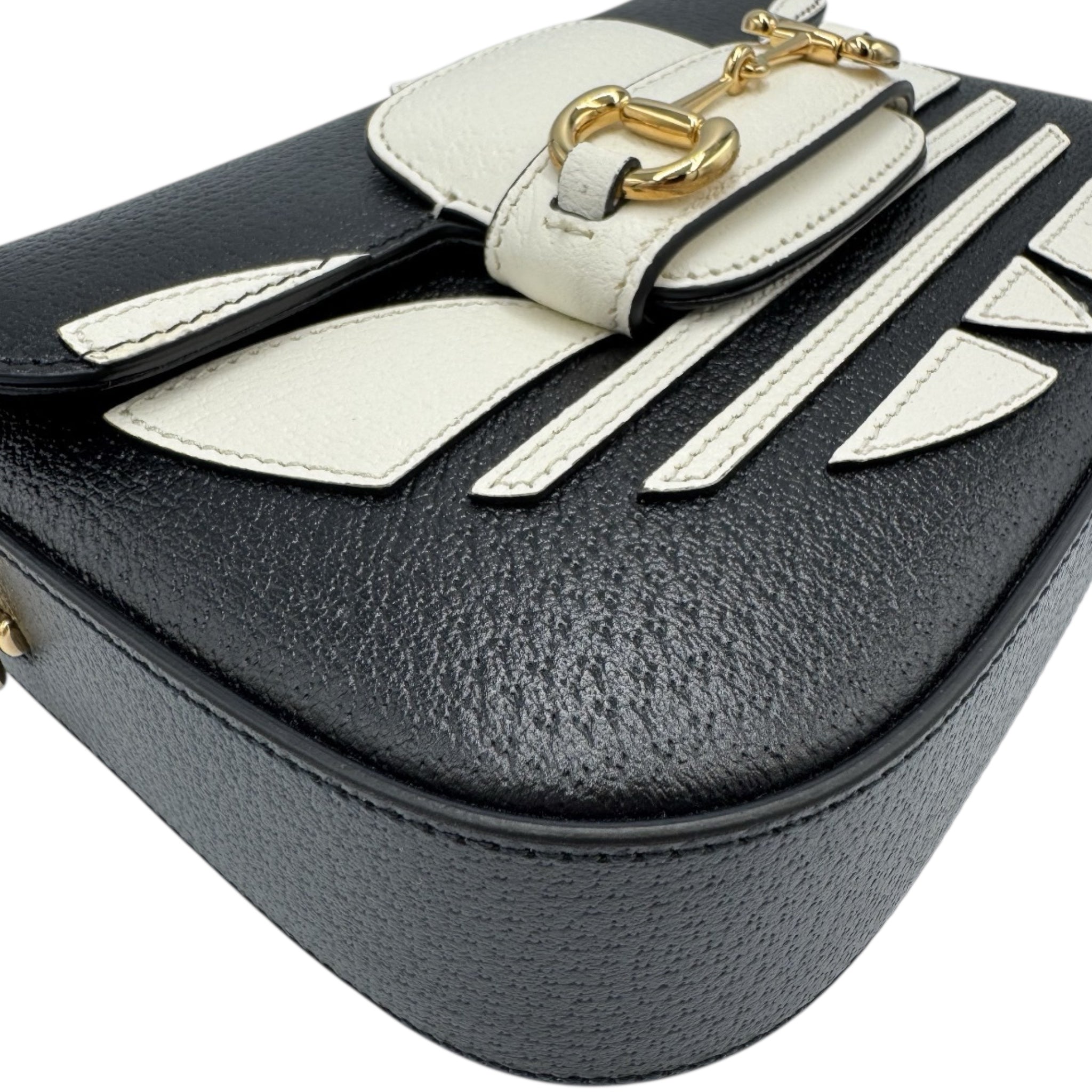 Gucci x Adidas Black Horsebit 1955 Shoulder Bag