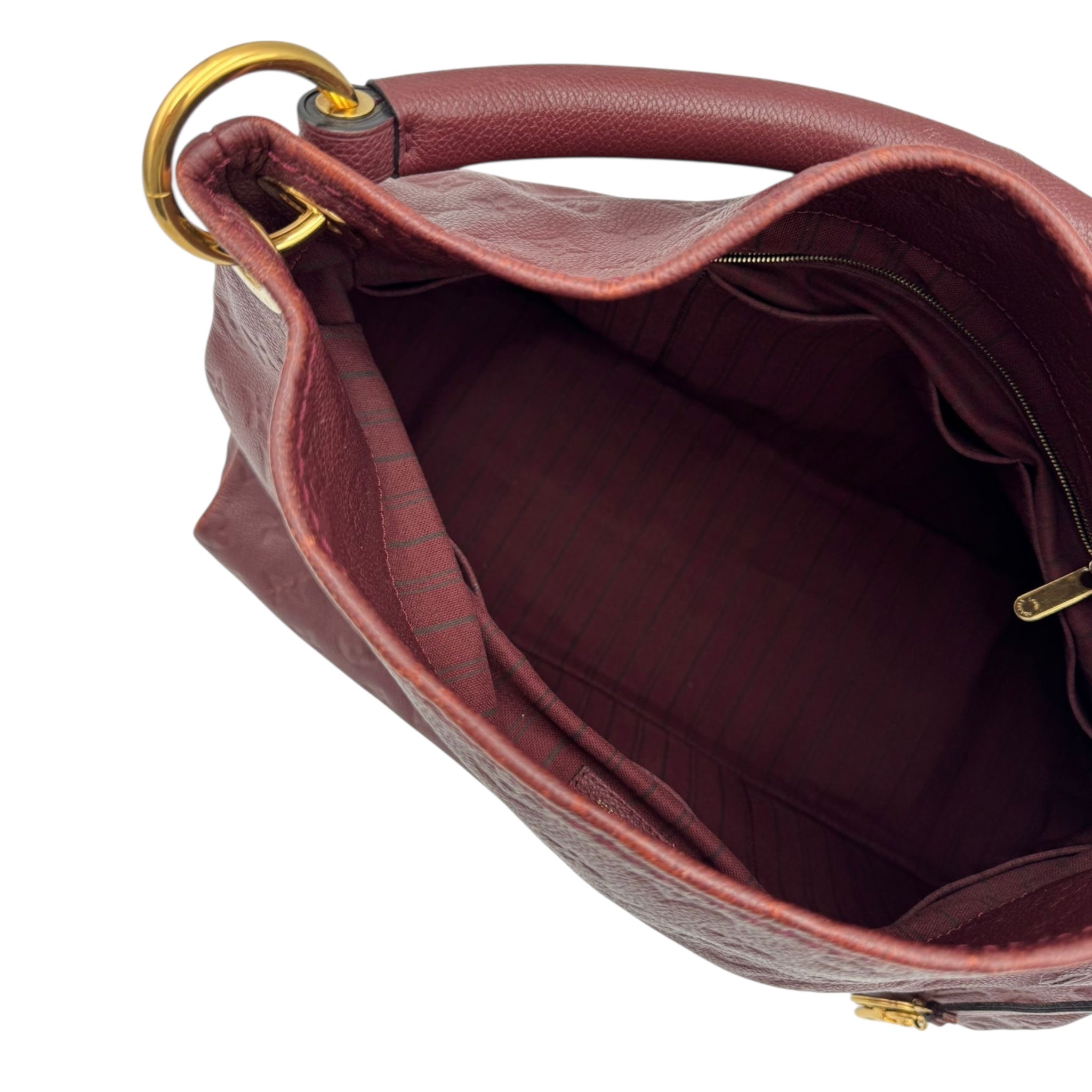 Louis Vuitton Artsy MM Aurore Red Monogram Empreinte