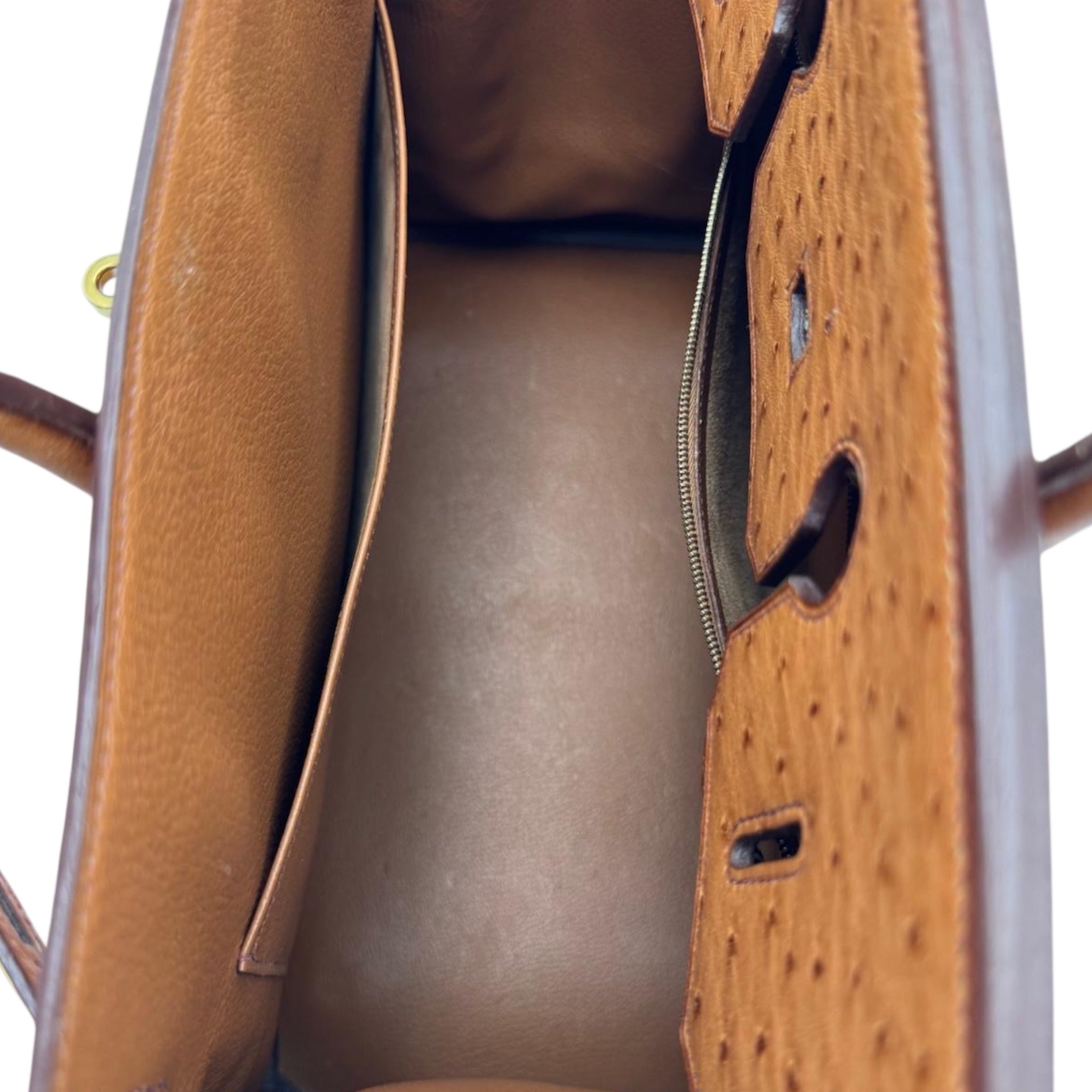 Hermès Birkin 35 Ostrich Cognac Gold