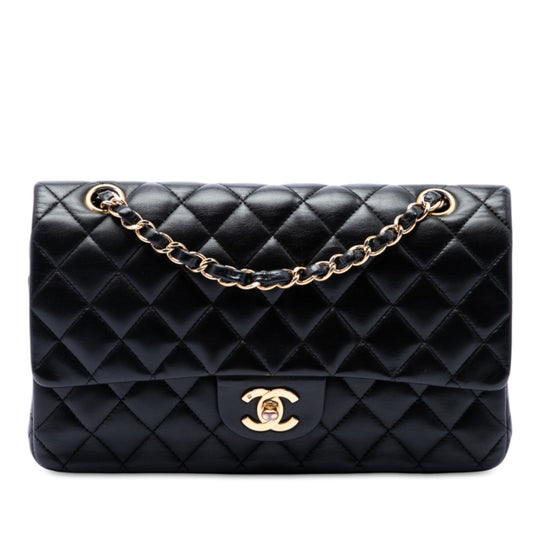 Chanel Classic Double Flap Medium Black Lambskin