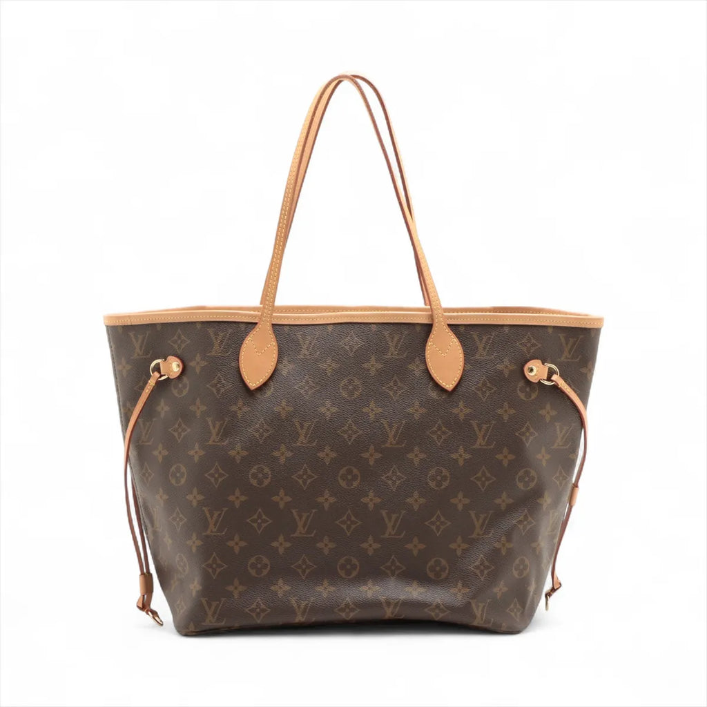 Louis Vuitton Neverfull MM Monogram Canvas Beige with Pouch